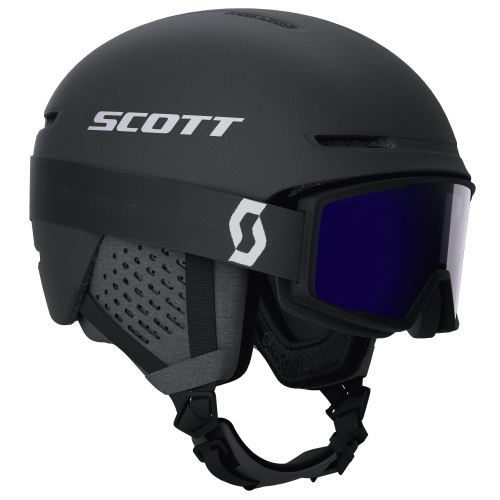 SCOTT Combo Helmet Track+ Goggle Factor Pro Mineral Black/White