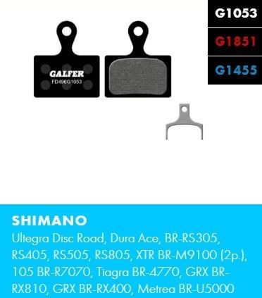 Brzdové destičky Galfer SHIMANO FD496 - Standard