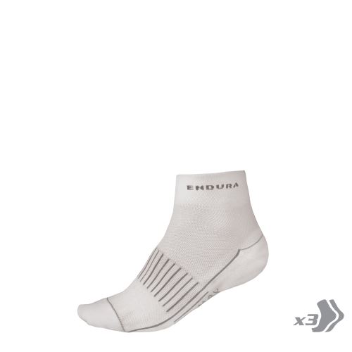 Endura dámské ponožky COOLMAX® Race II (3-balení) Bílá - vel: 37-42