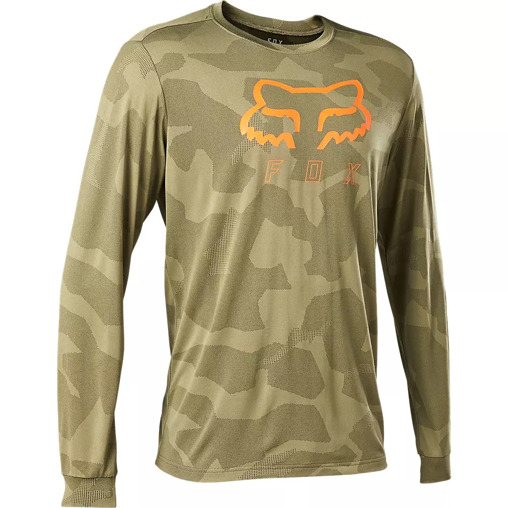 Pánský cyklo dres Fox Ranger Tru Dri Ls Jersey Bark