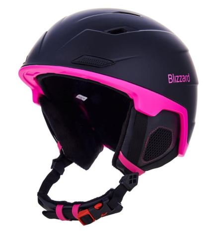 Helma BLIZZARD W2W Double ski helmet, black matt/magenta - vel. 56-59cm