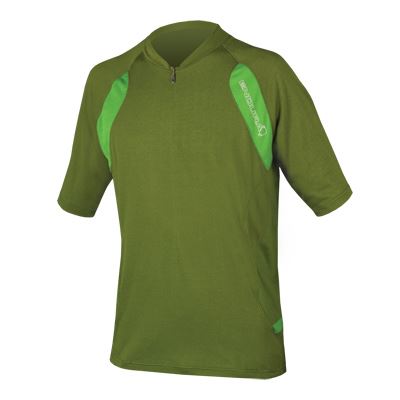 Endura Singletrack Lite dres s krátkým rukávem Zelená