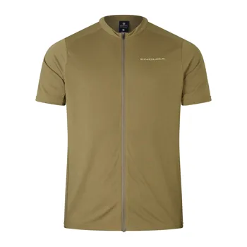 Endura dres s krátkým rukávem Loop Zipped Tweed Green