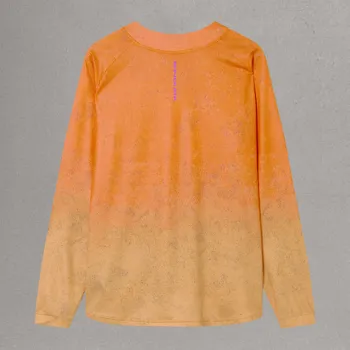 Endura dres s dlouhým rukávem Singletrack Print Tee End Orange