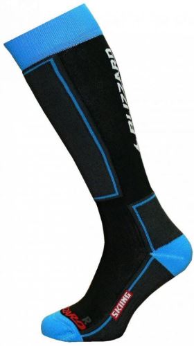 BLIZZARD Skiing ski socks junior, black/blue - 24-26