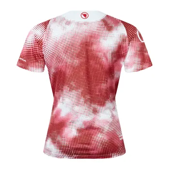 Endura dámský dres Pixel Cloud Tee LTD Granátové Jablko