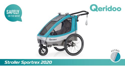 QERIDOO Vozík Sportrex2 - Petrol Blue 2020 UNI