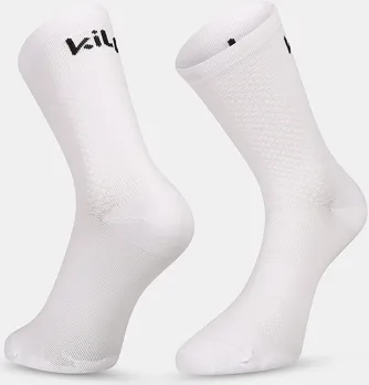 Unisex cyklistické ponožky Kilpi ONIC-U Bílá