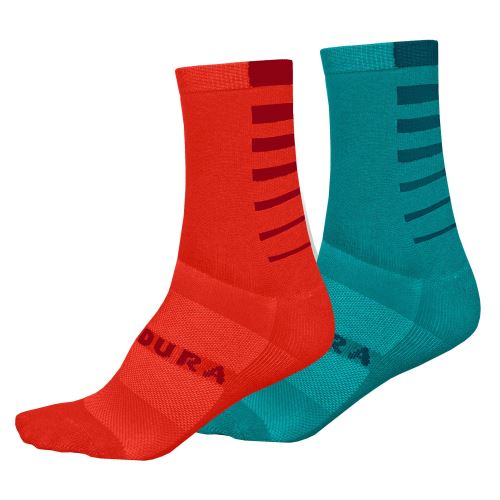 Endura Dámské ponožky Coolmax® Stripe (2-balení) Modrá Pacifik - vel. One size