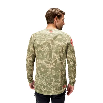 Endura dres s dlouhým rukávem Grid Floral LTD Printed L/S Tee Tweed Green