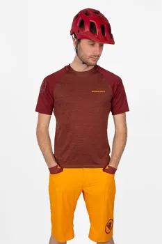 Endura Dres SingleTrack s krátkým rukávem Cínově Šedá