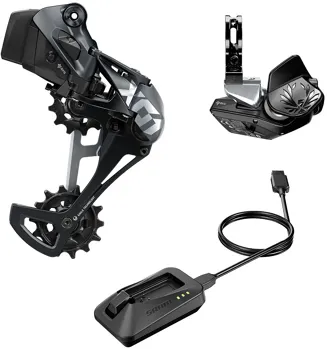 Upgrade Kit X01 Eagle AXS, Lunar (přehazovačka s baterií, páčka s objímkou, nabíječka)