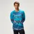 Endura dres s dlouhým rukávem Patchwork LTD Printed L/S Tee Barra Blue