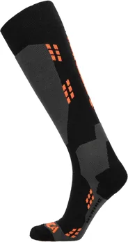 TECNICA Merino ski socks, black/orange