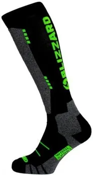 BLIZZARD Ski socks Wool Sport Junior ski socks, black/green BLIZZARD Ski socks Wool Sport Junior ski socks, black/green