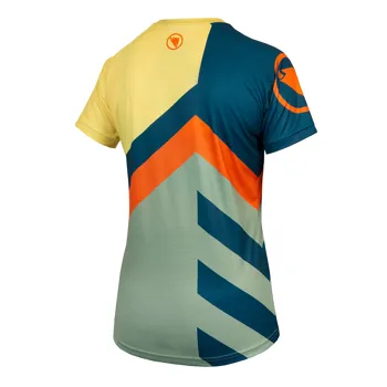 Endura dámský dres SingleTrack Print Tee LTD Tmavě Šedozelená