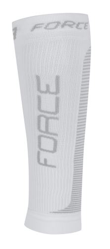 Ponožky-kompresní návleky FORCE bílo-šedé L-XL