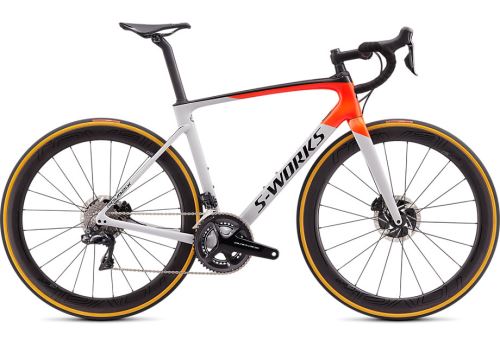 Specialized S-Works Roubaix Di2 2020 gloss gray/red