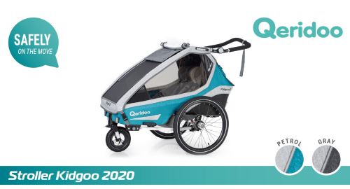 QERIDOO Vozík Kidgoo1 Pro - Petrol Blue 2020 UNI