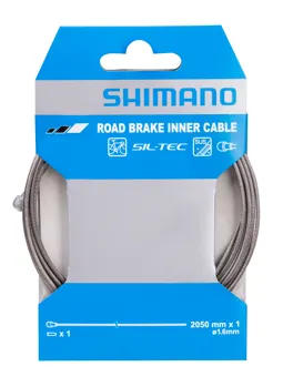 SHIMANO brzdové lanko s povlakem SIL-TEC 1,6x2050 mm nerez ocel + koncovky
