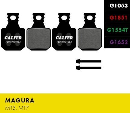 Brzdové destičky Galfer FD487 - Magura - Advanced