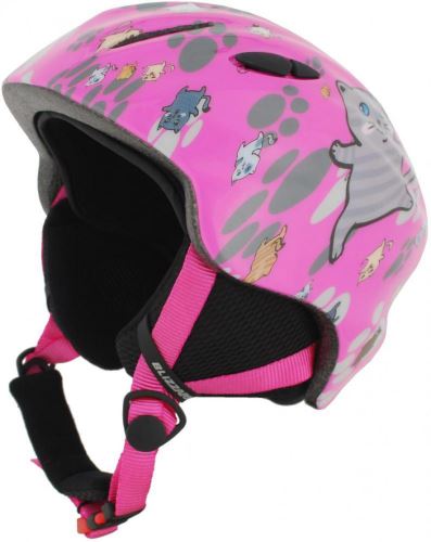 BLIZZARD Magnum ski helmet junior, pink cat shiny