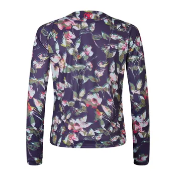Endura dámský dres s dlouhým rukávem Floral LTD Printed L/S Tee Bramble