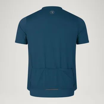 Endura dres s krátkým rukávem Loop Zipped Barra Blue