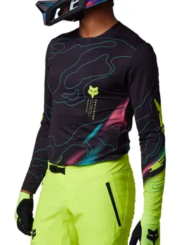 Pánský cyklo dres Fox Flexair Lunar Jersey Black