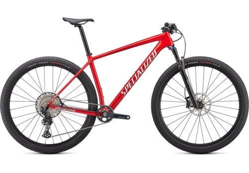 Specialized EPIC HT COMP 2021 Gloss Flo Red with Red Ghost Pearl/Metallic White Silver