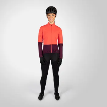 Endura dámský dres FS260 Jetstream s dlouhým rukávem Bramble