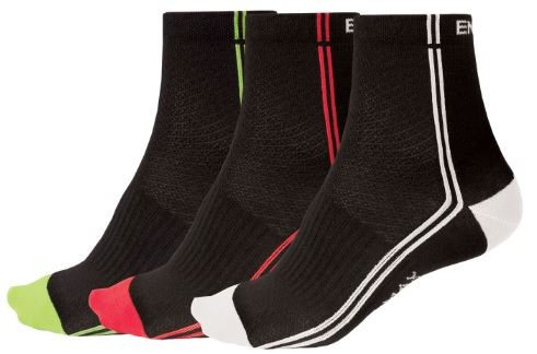 Endura ponožky Coolmax Stripe II (3-balení)