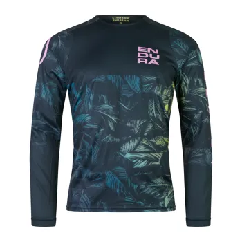 Dres Tropical Print LTD s dlouhým rukávem Šedá