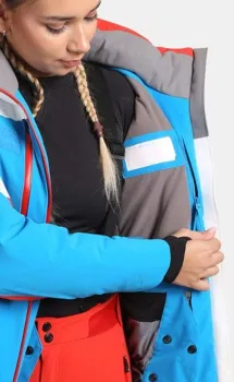 Prémiová unisex lyžařská bunda Kilpi DEXEN-U Modrá-červená