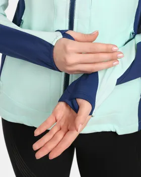 Dámská nemembránová softshellová běžecká bunda Kilpi BALEO-W Mentolová