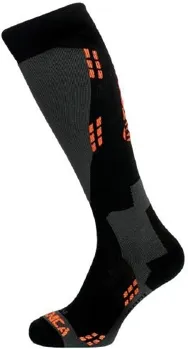 TECNICA Wool ski socks, black/orange TECNICA Wool ski socks, black/orange