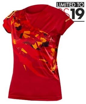 Endura dámské triko SingleTrack Print T LTD Rust Red