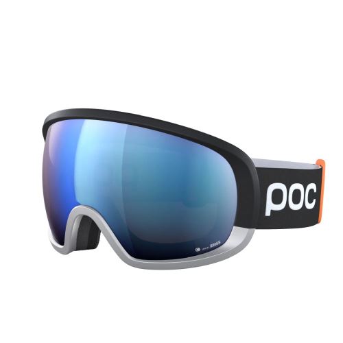 POC Fovea Race Uranium Black/Argentite Silver/Partly Sunny Blue