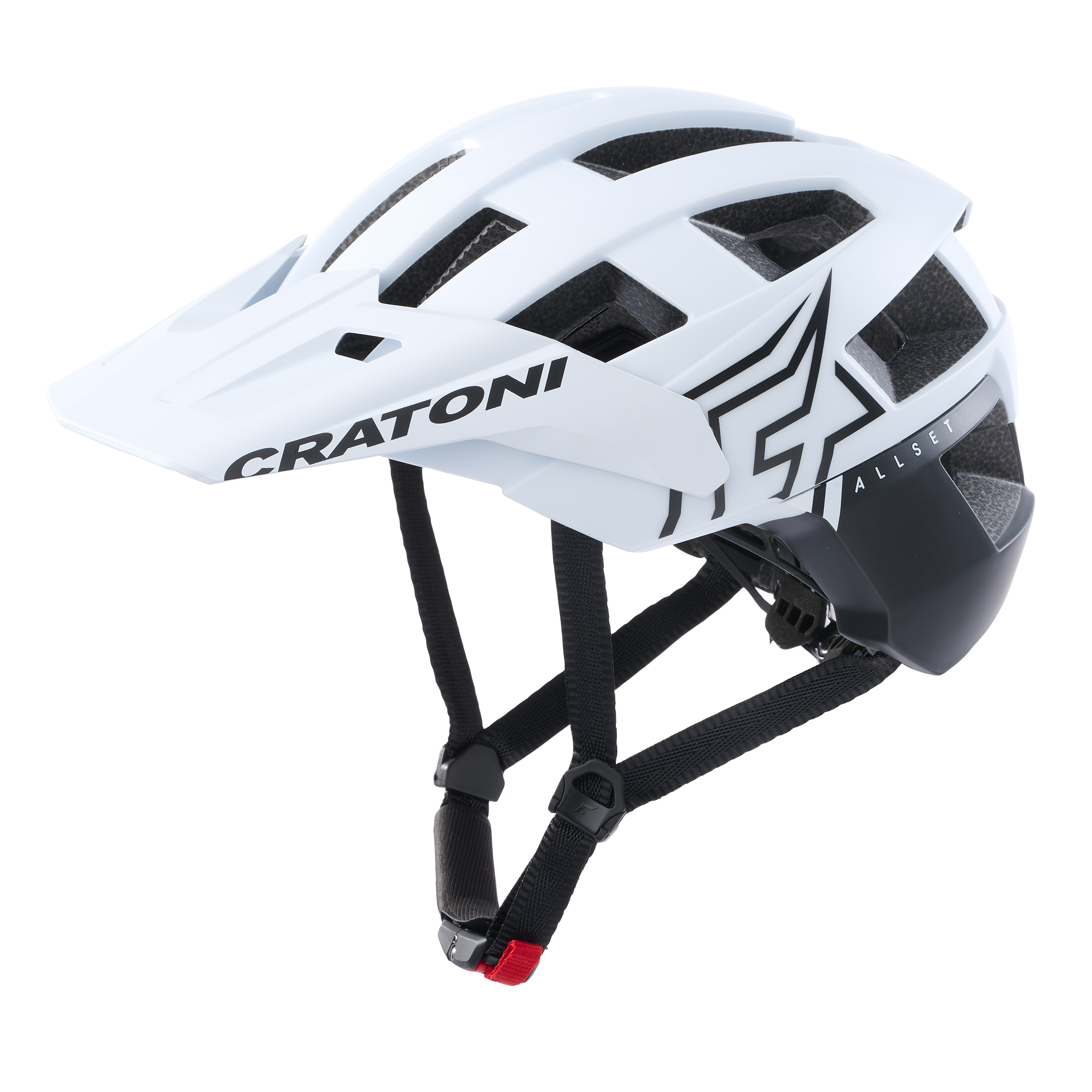 CRATONI AllSet Pro 2022 White-Black Matt - vel. M-L (58-61cm) Bílá | Černá