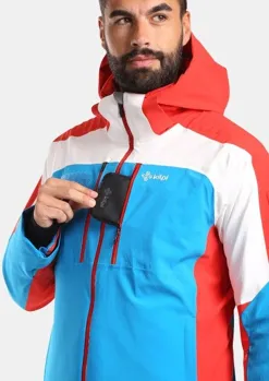 Prémiová unisex lyžařská bunda Kilpi DEXEN-U Modrá-červená