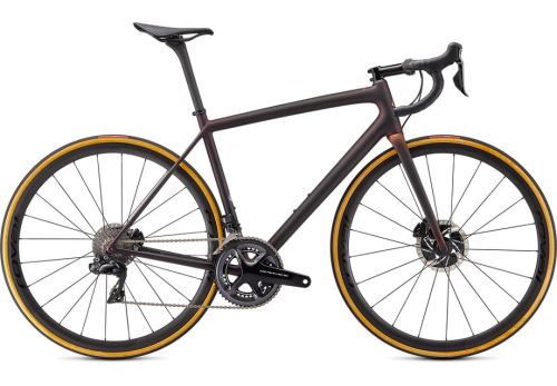 Specialized S-Works Aethos Dura Ace DI2 2021 Satin Carbon/Red Gold Chameleon/Bronze Foil