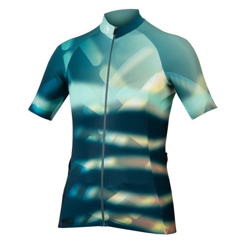 Endura Dámský dres Virtual Texture s krátkým rukávem Ledovcově Modrá