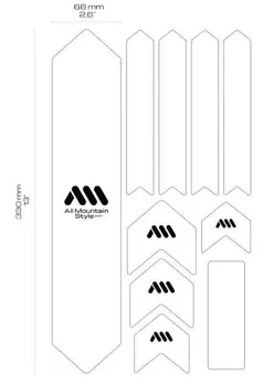 AMS Frame polep XL White/Wolf