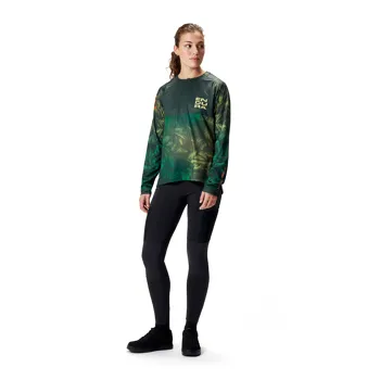 Endura dámský dres Tropical Tee LTD s dlouhým rukávem Maskovací Zelená