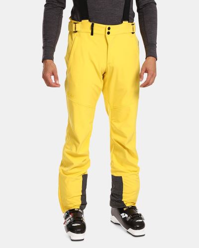 Pánské softshellové lyžařské kalhoty Kilpi RHEA-M Žlutá