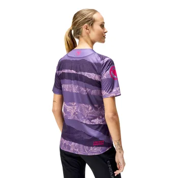 Endura dámský dres s krátkým rukávem Patchwork LTD Printed S/S Tee Bramble