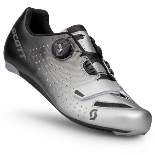 Cyklistická obuv SCOTT Road Comp Boa® Black Fade/Metallic Silver