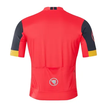 Endura dres FS260 s krátkým rukávem (Relaxed Fit) Pomegranate