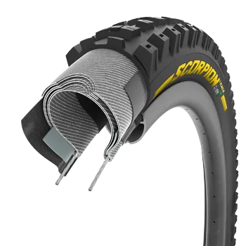 Plášť Pirelli Scorpion Race DH T 29 x 2.5, DualWALL+, SmartEVO DH, Yellow label
