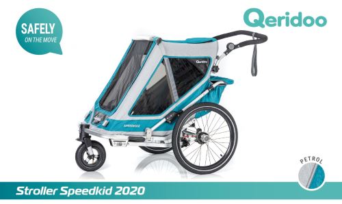QERIDOO Vozík Speedkid1 - Petrol Blue 2020 UNI